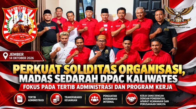 Perkuat Soliditas Organisasi, Madas Sedarah DPAC Kaliwates Fokus pada Tertib Administrasi dan Program Kerja