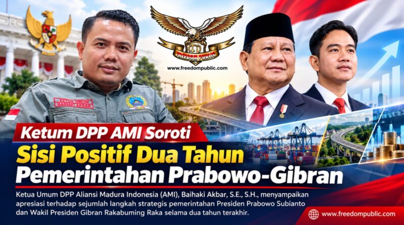 Ketum DPP AMI Soroti Sisi Positif Dua Tahun Pemerintahan Prabowo-Gibran